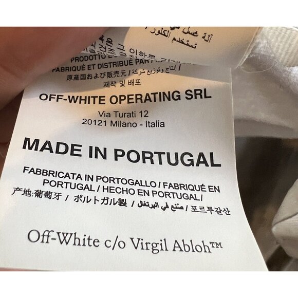 Vtg Off-White Size Small Authentic Bubble Arrows Slim Fit T-Shirt 2013 - Picture 12 of 14